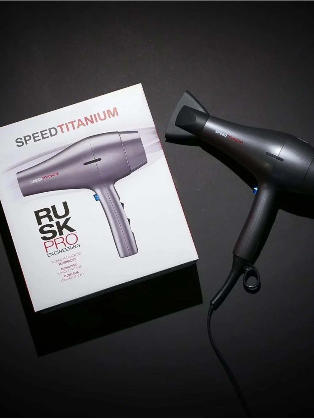 RUSK Pro Speed Titanium Hair Dryer - Silver